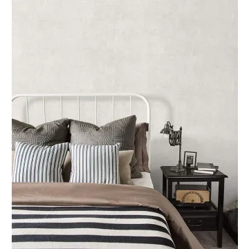 G67488 Grey, Pearl Stamped Concrete Wallpaper White Natural FX Norwall Wallcovering
