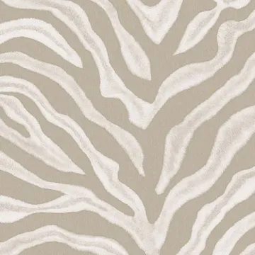 G67493 Beige, Off White Zebra Print Wallpaper Natural FX Norwall Wallcovering
