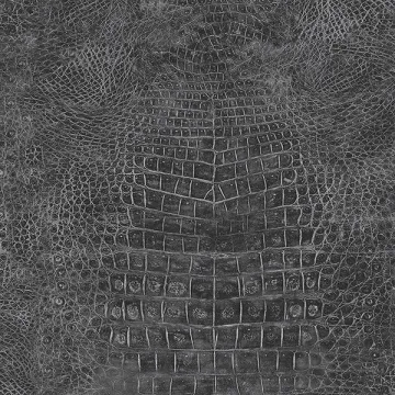 G67510 Black Croc Skin Wallpaper Natural FX Norwall Wallcovering