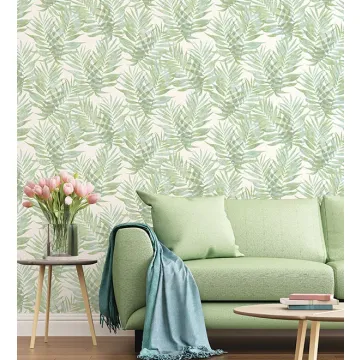 G67943 Speckled Palm Wallpaper Blue, Green, Turquoise, Spearmint Organic textures Norwall Wallcovering