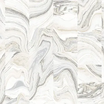G67976 Agate Tile Wallpaper Beige, Grey, Ivory Organic textures Norwall Wallcovering