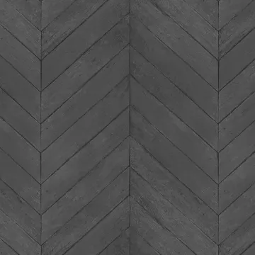 G67996 Chevron Wood Wallpaper Black, Charcoal, Pepper, Ink Farmhouse Living Norwall Wallcovering