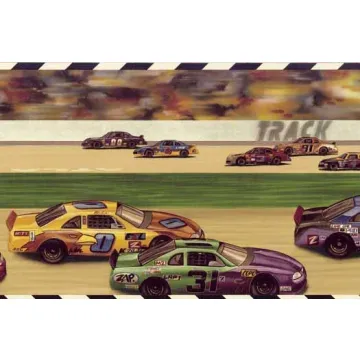Race Track Wallpaper Border