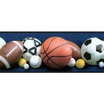 Blue All The Sports Wallpaper Border