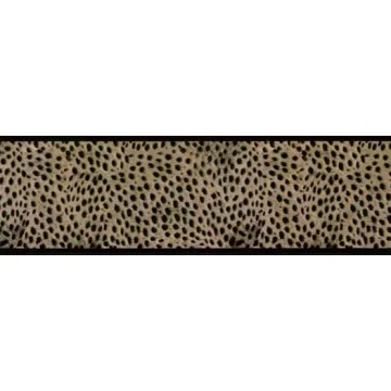 Black Animal Print Wall Paper Border
