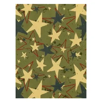 Army Green Stars Wallpaper GU25546