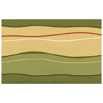 Army Green Wavy Wallpaper Border GU79228