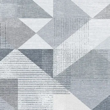 GX37654 Silk Screen Geometric Wallpaper Navy, Grey GeometriX Norwall Wallcovering
