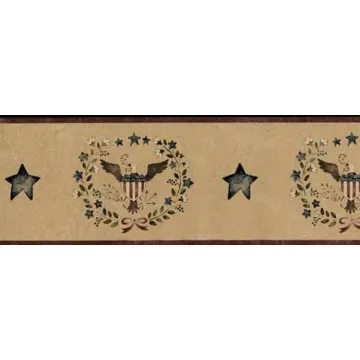 Red Patriotic Eagle Wallpaper Border