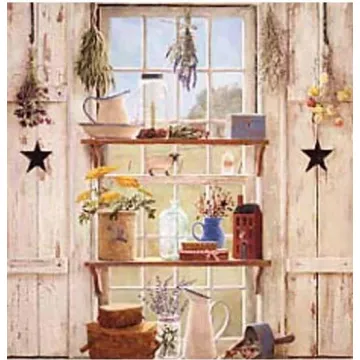 Country Window Mural