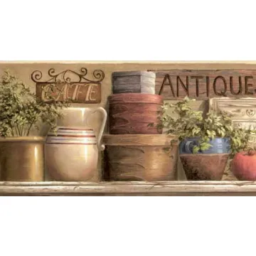 Plaques and Signs Wallpaper Border