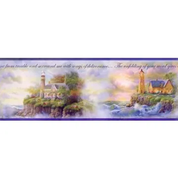 Inspirational Lighthouse Wallpaper Border