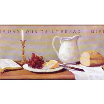 Daily Bread Wall Paper Border- 1 Roll Left