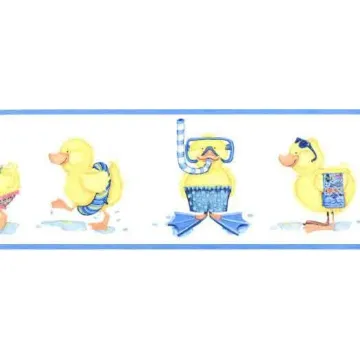 Wading Ducks Wallpaper Border AKA IF2536