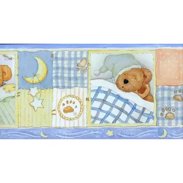 Bedtime Bear Wallpaper Border