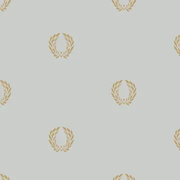 IM36409 In Register Laurel Leaf Wallpaper Blue, Metallic Gold Silk Impressions 2 Norwall Wallcovering