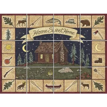 Do It Yourself Log Cabin Sampler IdeaStix Mural