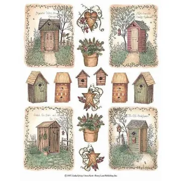 Outhouse Wallpaper Cutouts