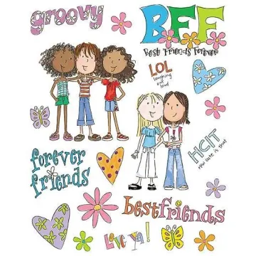 So Girly Friends Wallpaper Cutouts