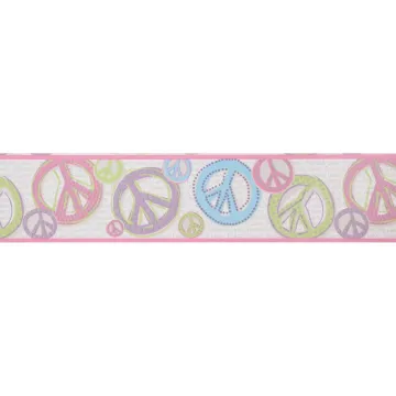 Friends Forever Peace & Love Sign Border