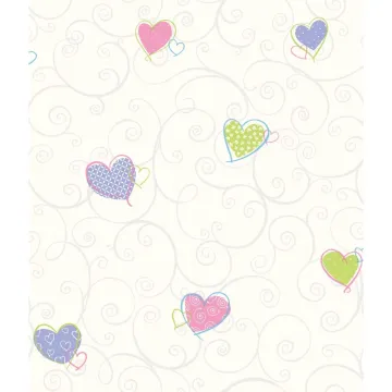 Friends Forever Colorful Hearts Wallpaper