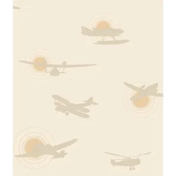 Friends Forever Airplane Silhouettes Wallpaper