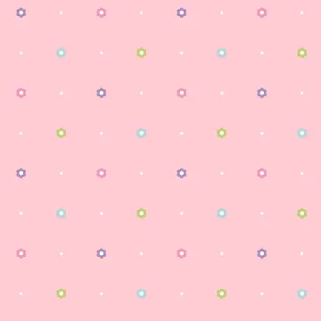 Friends Forever Dena Floral Dot Wallpaper