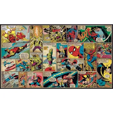 Walt Disney Kids Ii Marvel Classic Comic Mural