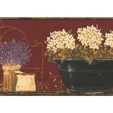Memory Lane Hydrangea Wall Paper Border