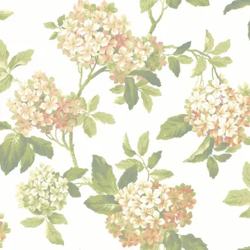 Ashford House Blooms Hydrangea Wallpaper