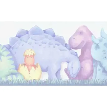 Baby Dinosaurs Nursery Wallpaper Border