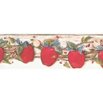 Off-White Country Apple Wallpaper Border