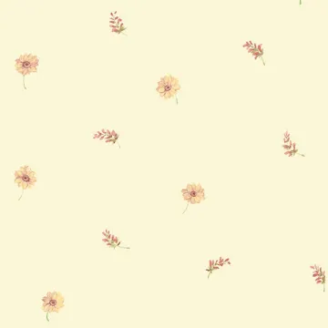 KC28509 Tournesol Mini Wallpaper Red, Green, Yellow Fresh Kitchens 5 Norwall Wallcovering