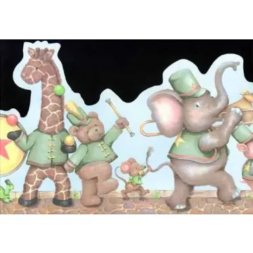 Nursery Animals Wallpaper Border