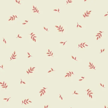 KE29920 Kitchen Leaves Wallpaper Cream, Red Elements Norwall Wallcovering
