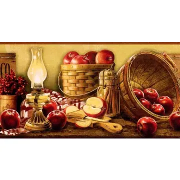 Basket of Apples Wallpaper Border