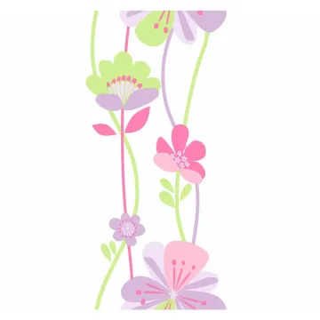 Large Floral Stripe Wallpaper KS2233