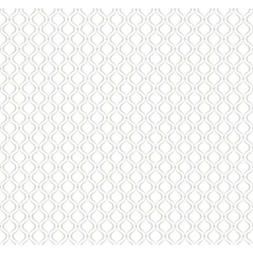 White and Silver Glitter Trellis Wallpaper KS2246