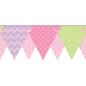 Cool Kids Geometric Pennant Border