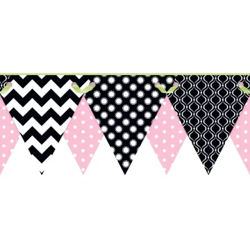Cool Kids Geometric Pennant Border