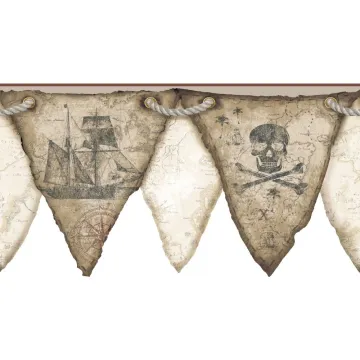 Cool Kids Pirates Pennant Border