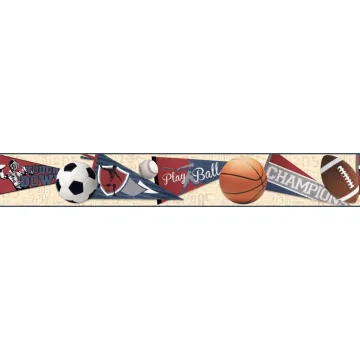 Cool Kids Sports Ball Border