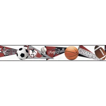 Cool Kids Sports Ball Border