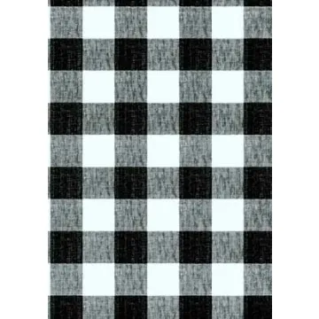 Distressed Black and White Check Wallpaper