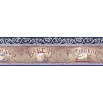 Cafe and Bakery Wallpaper Border