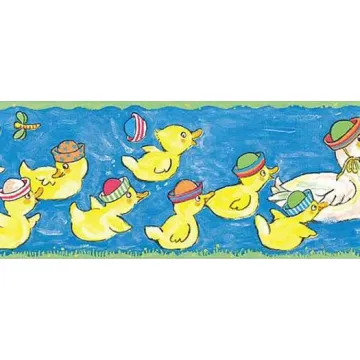 Floating Ducks Wallpaper Border- 3 rolls left