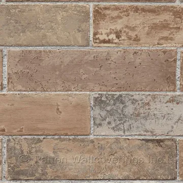 LL29534 Swiss Brick Wallpaper Red, Brown Texture Style 2 Norwall Wallcovering