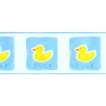 Yellow Rubber Ducky Wallpaper Border LW79151B