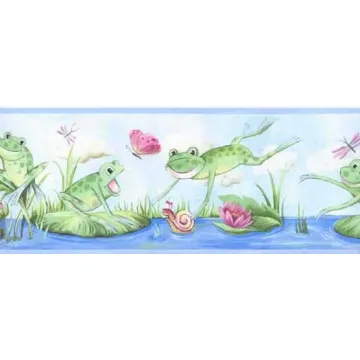 Hoppy Frog Wallpaper Border