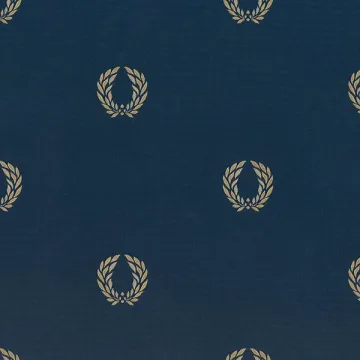 MD29410 In Register Laurel Leaf Wallpaper Navy, Metallic Gold Silk Impressions 2 Norwall Wallcovering